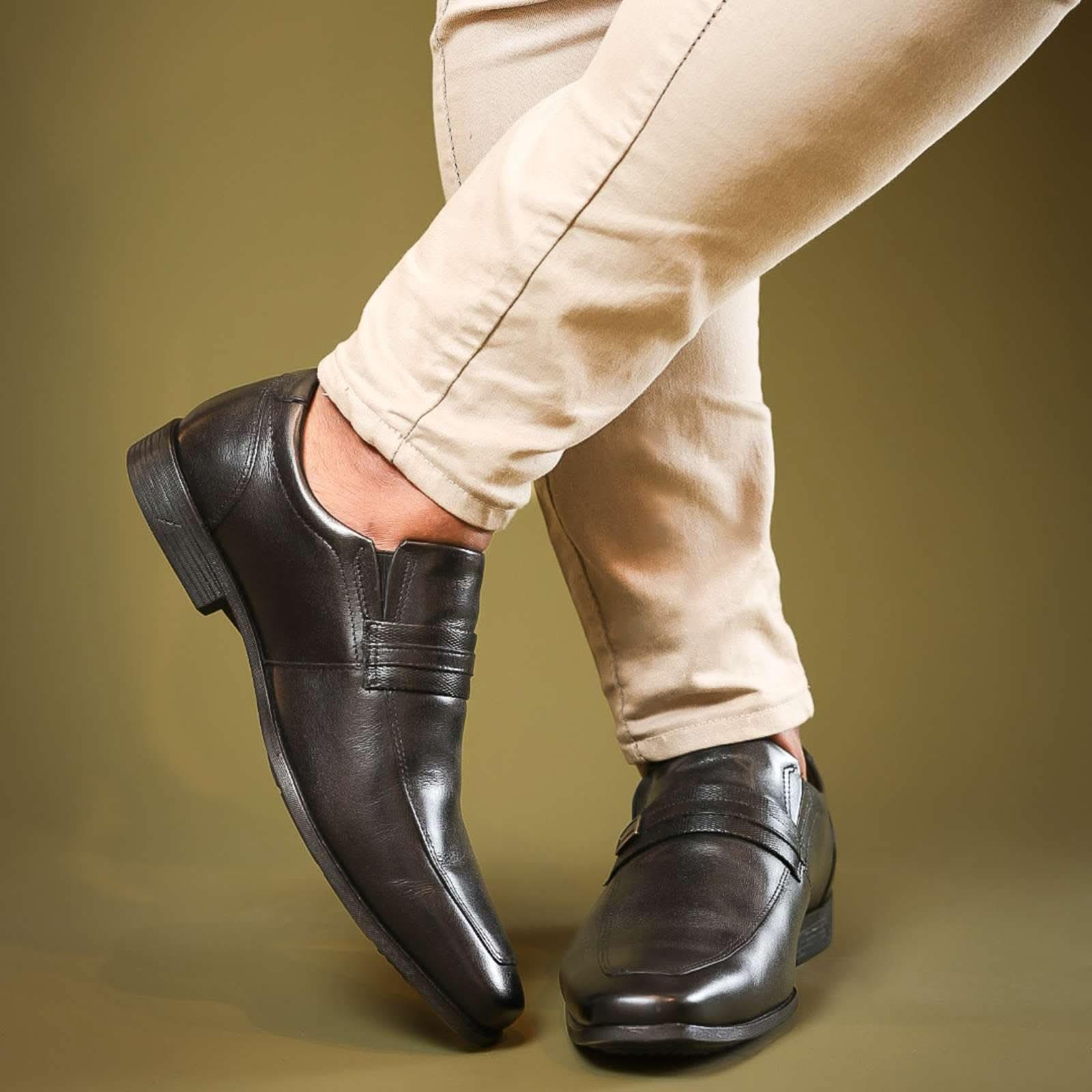 SAPATO MASCULINO SOCIAL COURO LEGITIMO CARLOS - Banana Calçados - Sapato social masculino